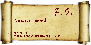 Pandia Imogén névjegykártya